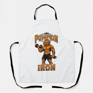 Delantal Calabaza Hierro Vintage Fisicoculturista Diseño de