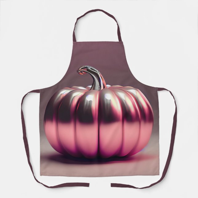 Delantal Calabaza rosa brillante (Anverso)