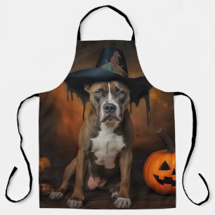 Delantal Calabazas American Staffordshire Halloween de Terr