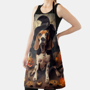 Delantal Calabazas Beagle Halloween Espeluznantes
