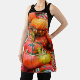 Delantal Calabazas coloridas