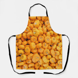 Delantal Calabazas de cosecha de Naranja pequeño