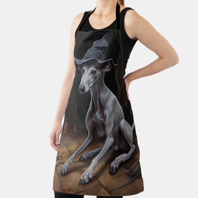 Delantal Calabazas de Greyhound italianas asustan a Hallowe (in situ)