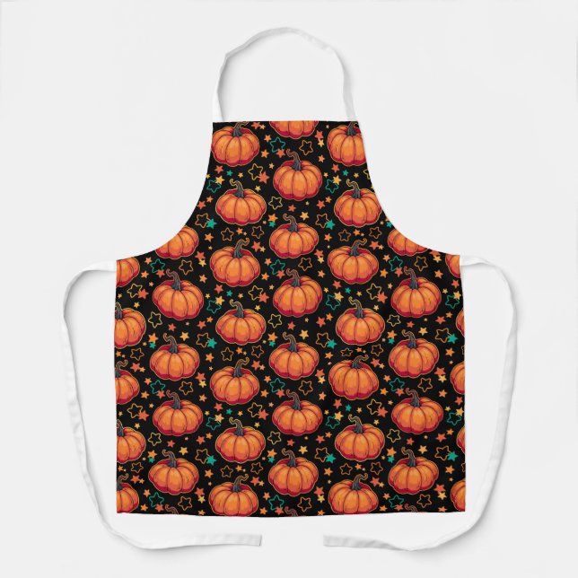 Delantal Calabazas de Halloween (Anverso)