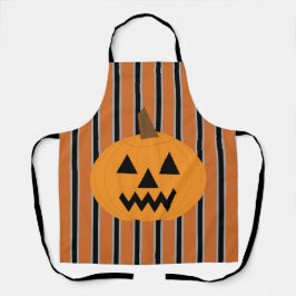 Delantal Calabazas divertidas y divertidas de Halloween