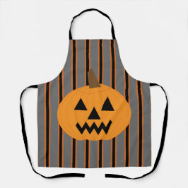 Delantal Calabazas divertidas y divertidas de Halloween