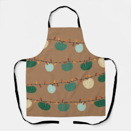 Delantal Calabazas y luces