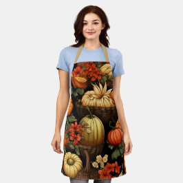 Delantal Calabazas y más, otoño,