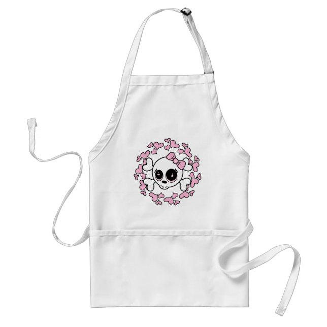 Delantal Calavera Corazón (Frente)