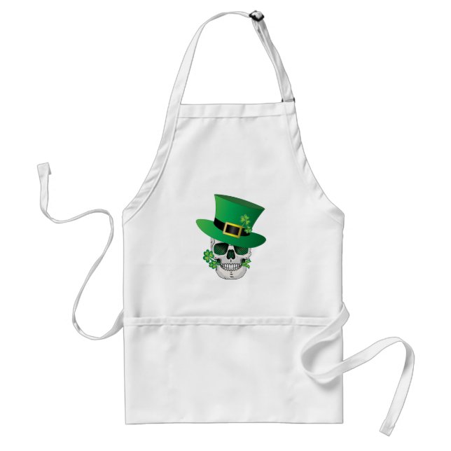 Delantal Calavera de duende irlandés (Frente)