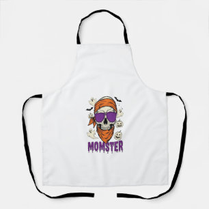 Delantal Calavera de mamá monstruo divertido Halloween Mamá