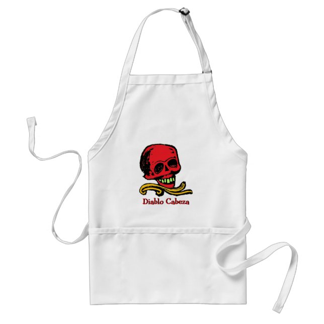 Delantal Calavera Decorativa (Frente)