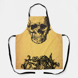 Delantal Calavera dorada | Apron