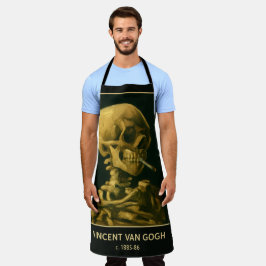 Delantal Calavera Vintage Fumando – Única Inspirada en Van