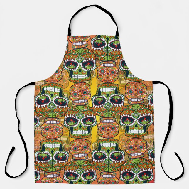 Delantal Calaveras de azúcar (Anverso)