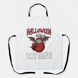 Delantal Caldero Alado de Murciélago de Halloween Bruja Vol