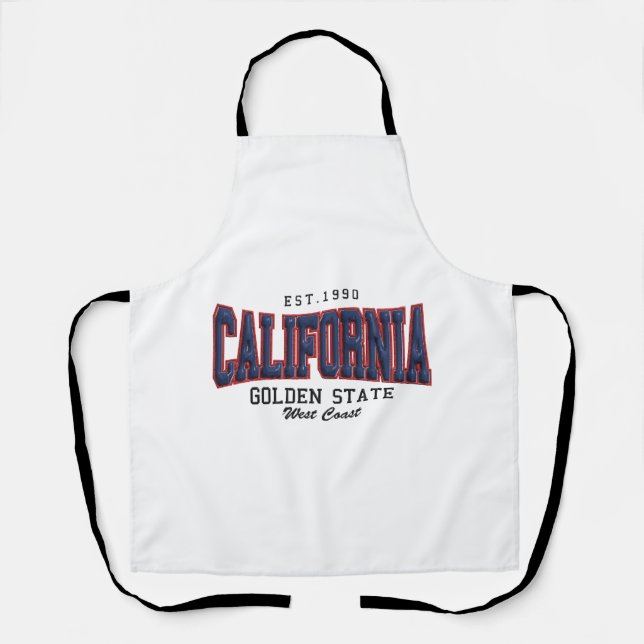 Delantal California en 3D (Anverso)