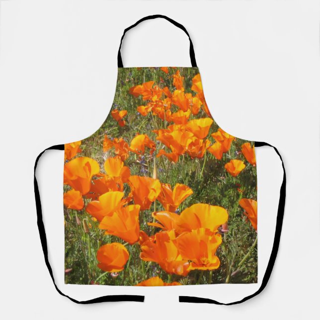 Delantal California Poppies Allover Apron (Anverso)