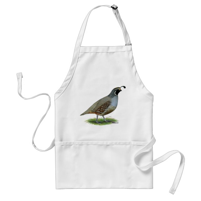 Delantal California Valley Quail (Frente)