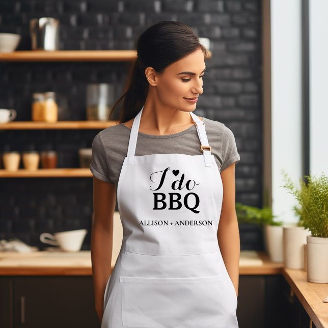 Delantal Caligrafía moderna i do bbq ducha de novia (Subido por el creador)