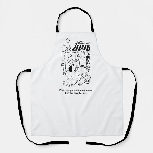 Delantal Cama divertida de clavos mercado indio de bazar (Anverso)