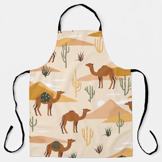 Delantal Camels Dunes Cacti: el desierto sin mar (Anverso)