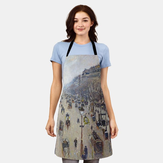 Delantal Camille Pissarro - Boulevard Montmartre, mañana (Gastado)