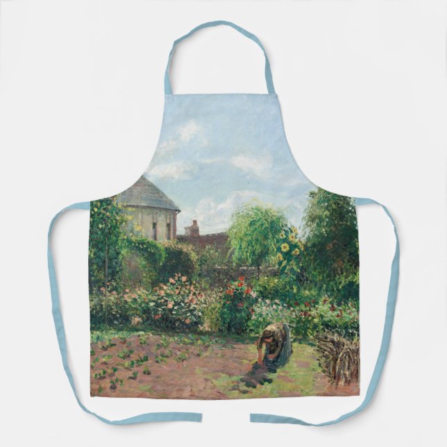 Delantal Camille Pissarro El jardín del artista en Eragny (Anverso)