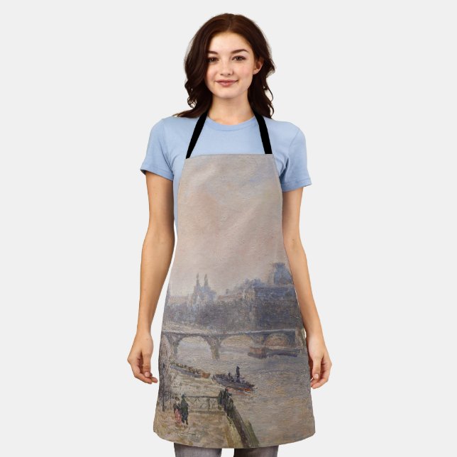 Delantal Camille Pissarro - El Sena y el Louvre (Gastado)