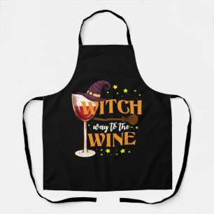 Delantal Camino Bruto Al Vino - Divertido Halloween Wine Lo