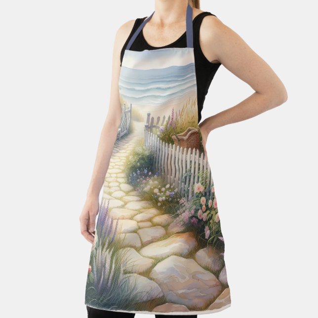 Delantal Camino de los jardines de la cabaña al mar (in situ)