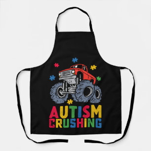 Delantal Camión Monstruo Conciencia Del Autismo Aplastante