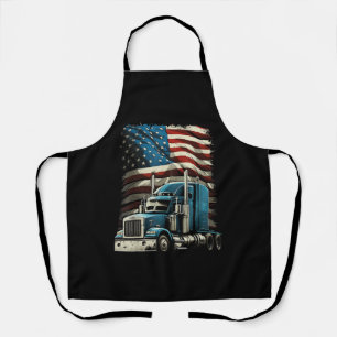 Delantal Camionero Bandera Estadounidense Para Camión Patri