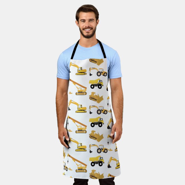 Delantal Camiones de construcción (Gastado)
