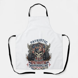 Delantal Camioneta Monstruo Patriótica 1776 Fuera de Carret