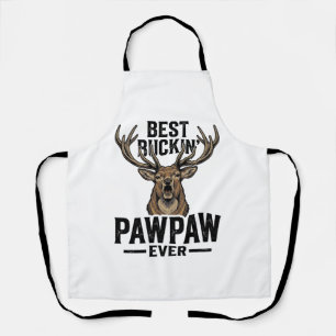 Delantal Camisa de caza de ciervos vintage Best Buckin Pawp