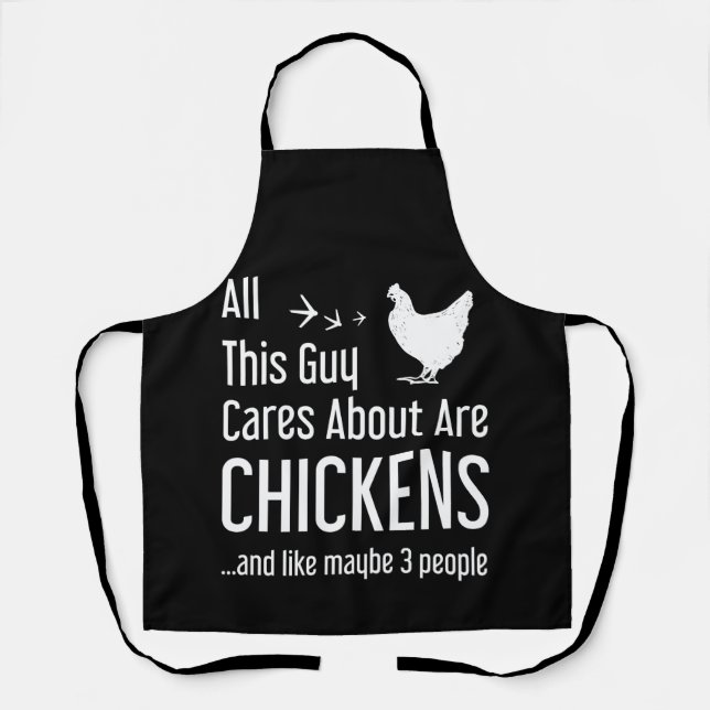 Delantal camisa de pollo. Todo lo que le importa a este tip (Anverso)