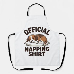 Delantal Camisa Oficial para Dormir Perro Dormilón Diseño V