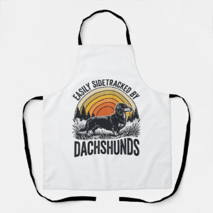 Delantal Camiseta Amante de Dachshund Fácilmente Desviado A