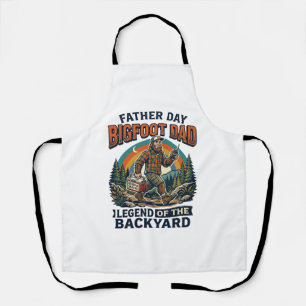 Delantal Camiseta Bigfoot Papá Día del Padre Snacks Héroe D
