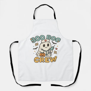 Delantal Camiseta Boo Boo Crew � Enfermera de Halloween Fan
