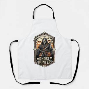 Delantal Camiseta Cazador de Fantasmas Diseño de Halloween
