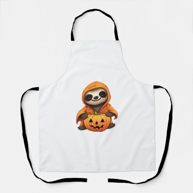 Delantal Camiseta Clásica de Halloween (Anverso)