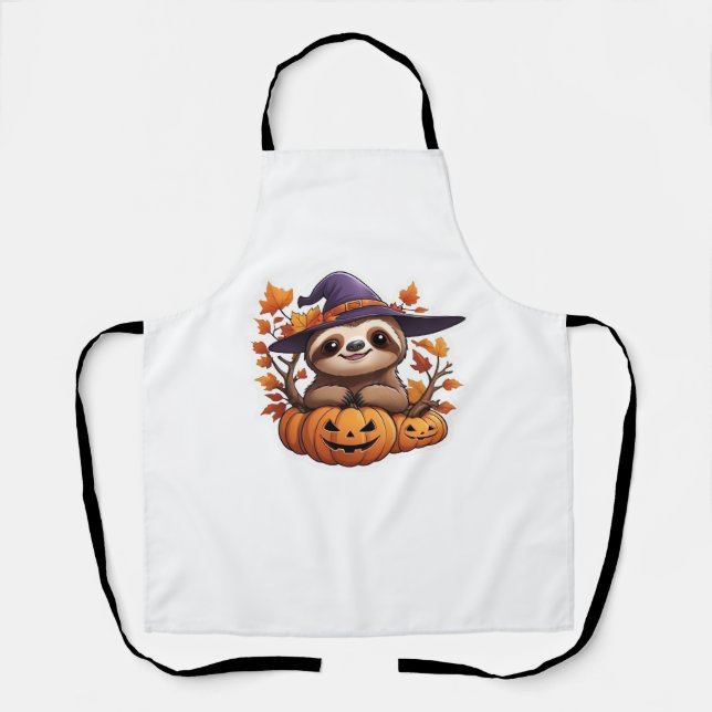 Delantal Camiseta clásica de Halloween Personalizado Sloth (Anverso)