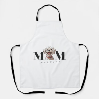 Delantal Camiseta Clásica De Perro Mom MALTESE