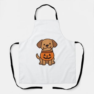 Delantal Camiseta clásica de truco de perro de dibujos anim
