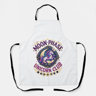 Delantal Camiseta Comercial Unicornio Fase Lunar Unicornio