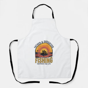 Delantal Camiseta Compañeros de Pesca de Padre e Hija para 