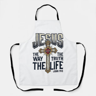 Delantal Camiseta Cristiana Jesús El Camino La Verdad La Vi