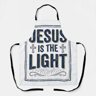 Delantal Camiseta Cristiana Vintage Jesús Es La Luz